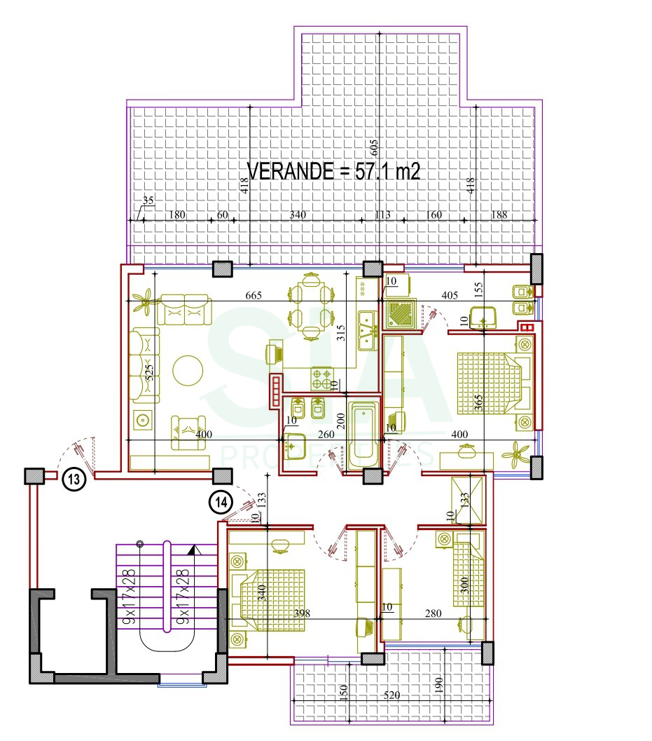 Apartament 3+2 në Shitje Kopshti Botanik, Tiranë