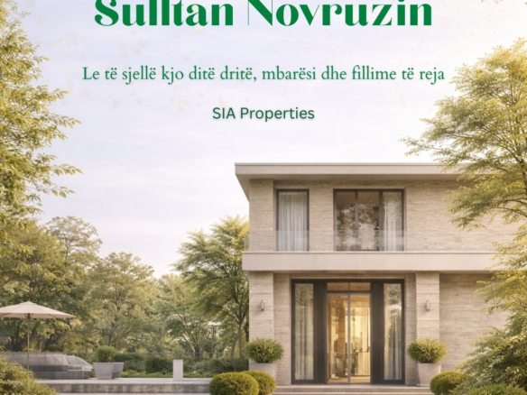 Sultan Novruz from SIA Properties festive spring real estate poster